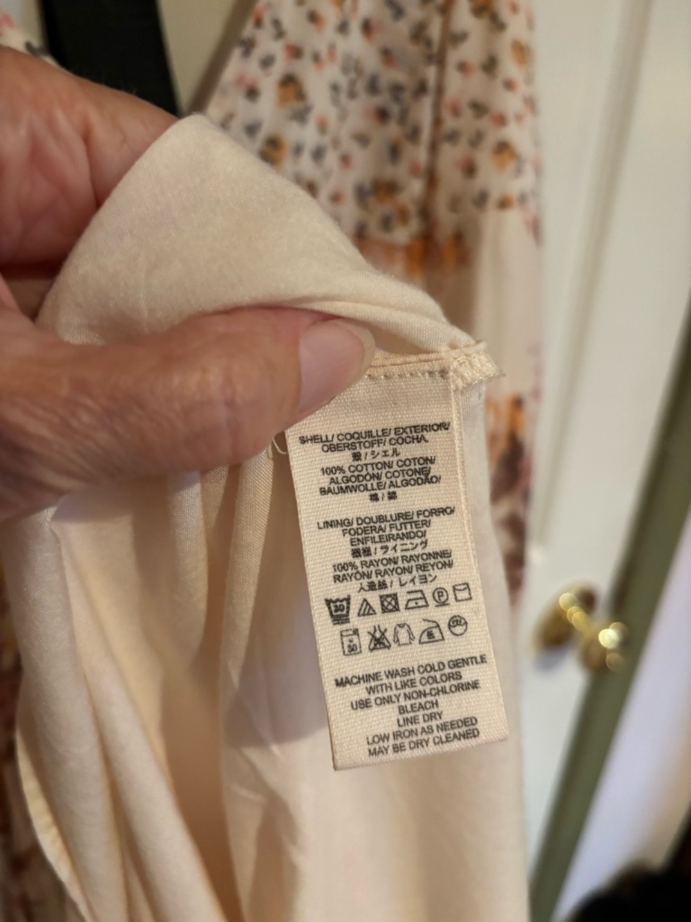 Free People Cream Maxi Dress with Orange, Brown and Yellow Floral Print - Picture 10 of 16